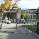 распашные ворота из профильной трубы