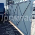 Откатные ворота из профлиста