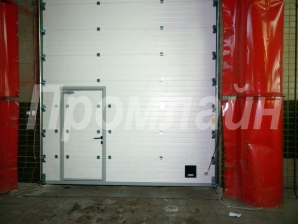Автоматические подъемные ворота Doorhan с калиткой