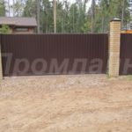 ворота автоматические откатные с калиткой