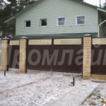 распашные ворота из профнастила