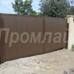 распашные ворота из сэндвич панелей DOORHAN